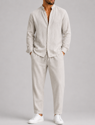Ensemble_Ete_Homme_Celvoir___Chemise_Col_Montant___Pantalon_Taille_Elastique_0.png